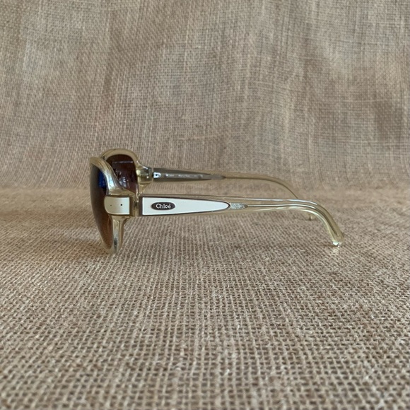 CHLOE Magnolia Gradient Sunglasses Soft Square Frames Brown Gradient Lenses - Picture 2 of 14